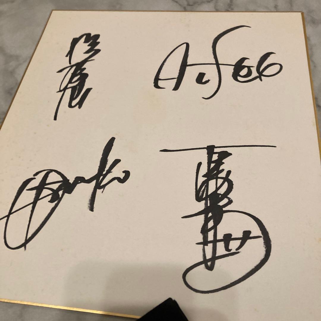 レアALFEE サイン２点　1986 AUTUMN TOURアルバム1点