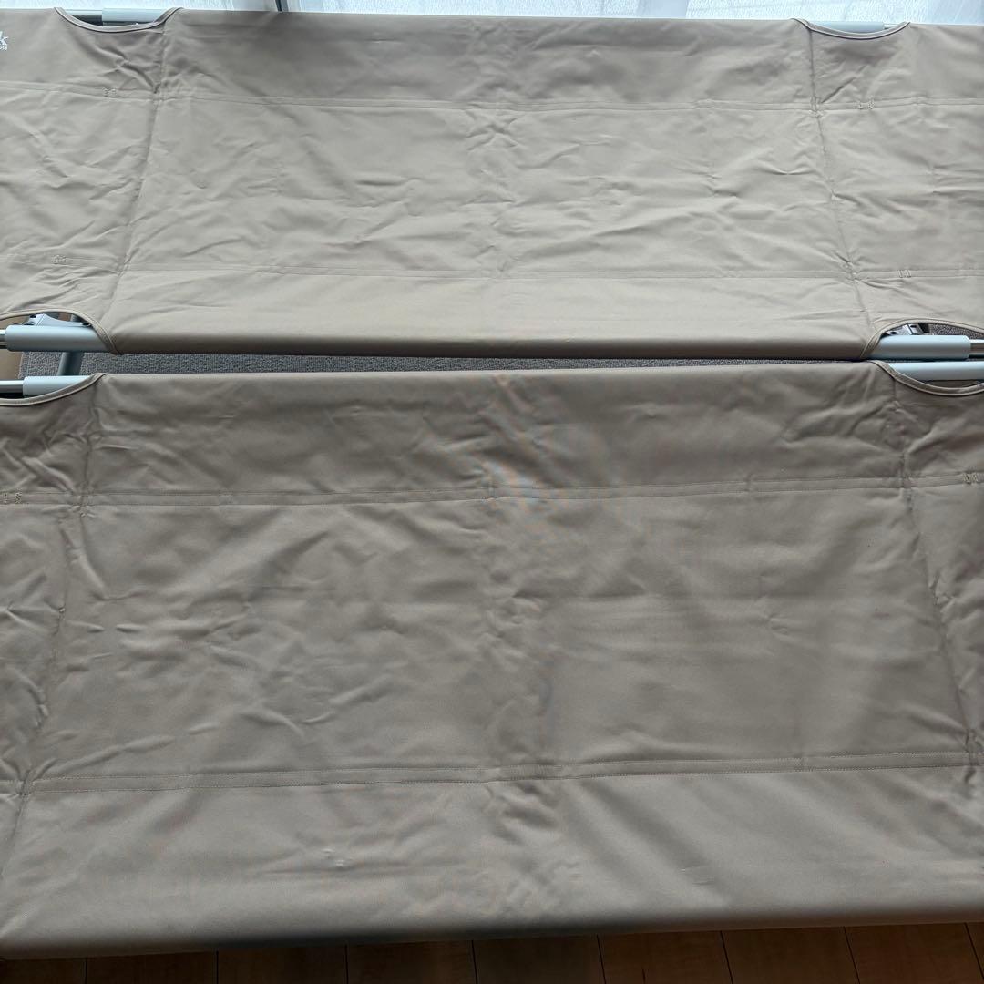 【美品/2脚セット】スノーピーク ハイテンションコット 床面保護カバー付