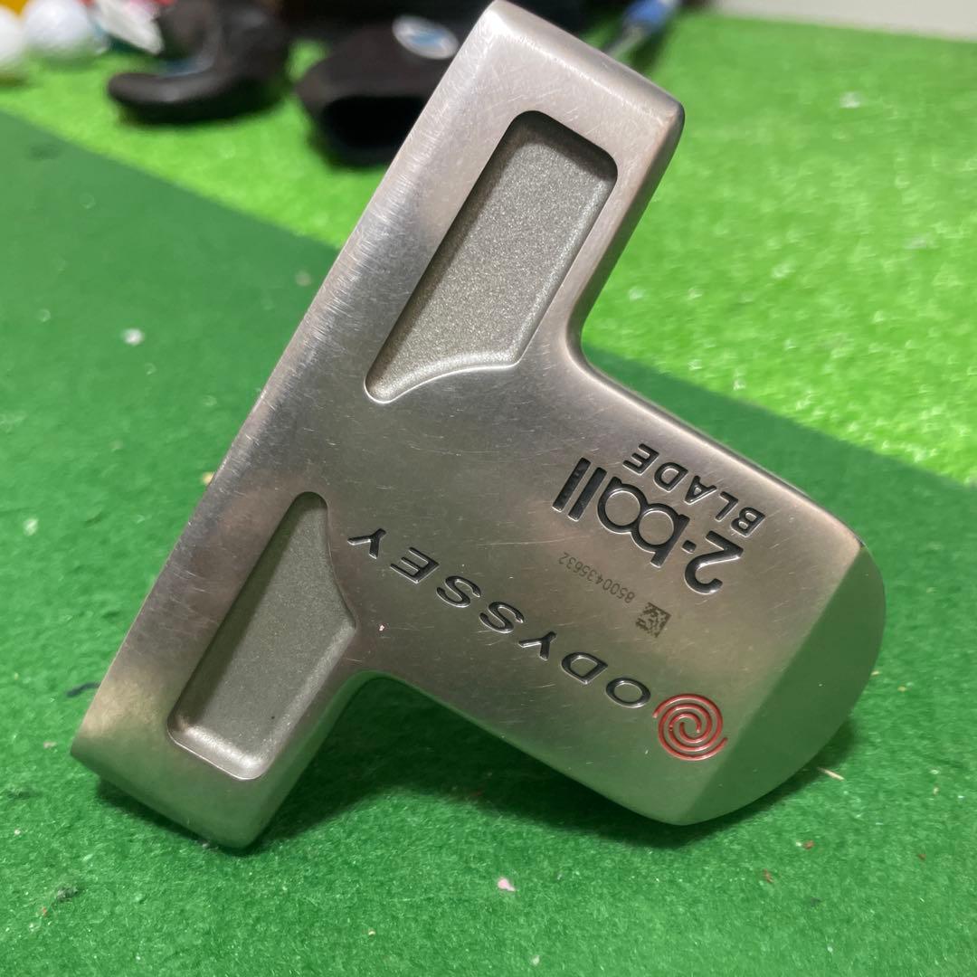 【美品】オデッセイ　初代ホワイトホット　２ボールブレード パター 33インチ