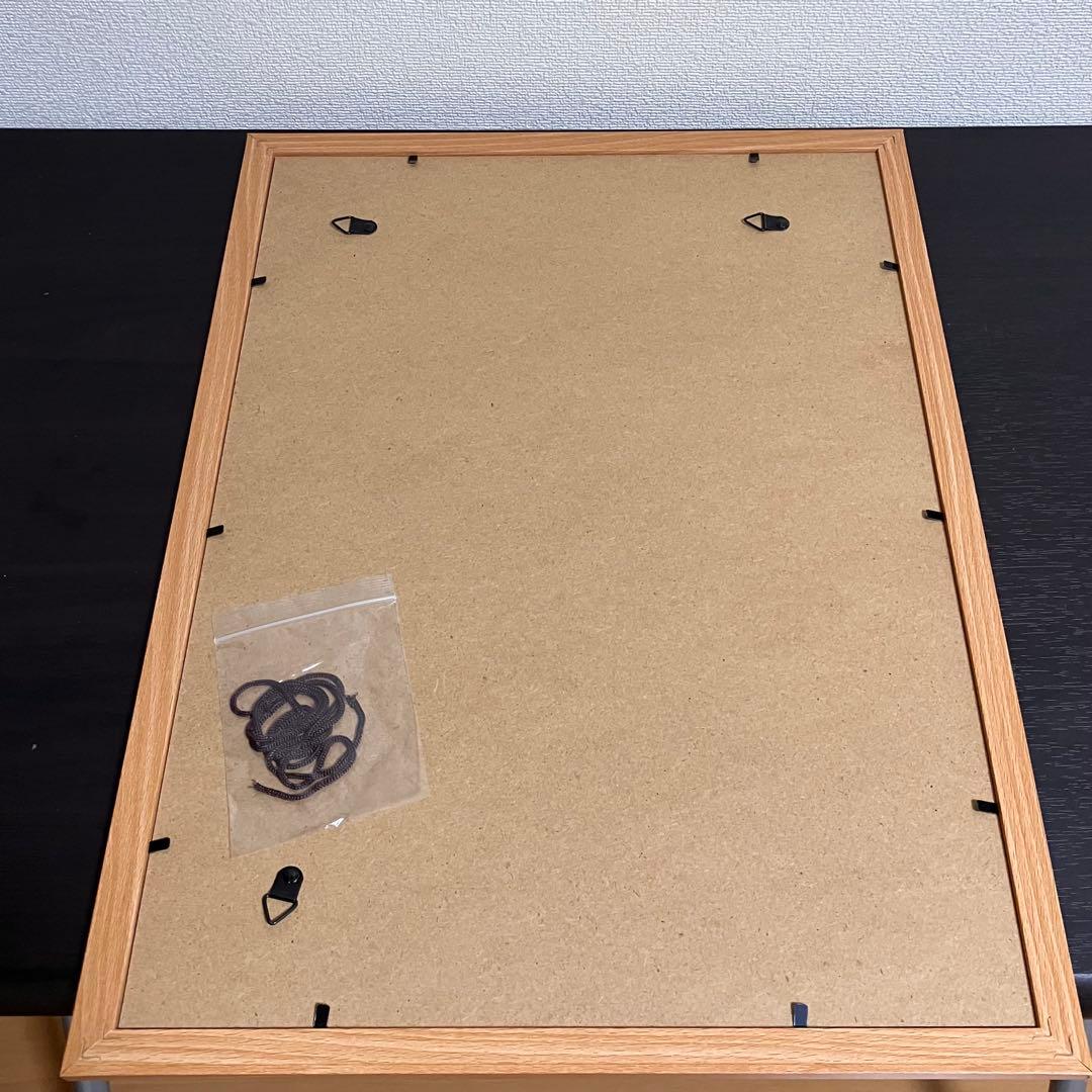 パステル画2 額装品　額縁寸法32.7cm×44.5cm　カラー着色　定款付