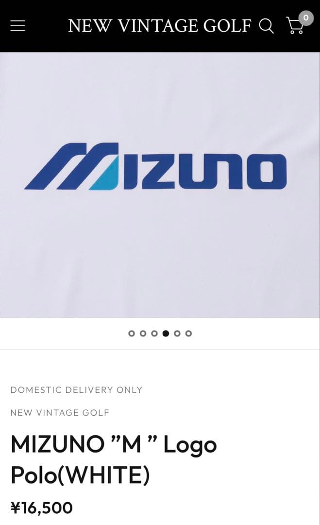 k*m様 NEW VINTAGE GOLFMIZUNO ”M” Logo Pol