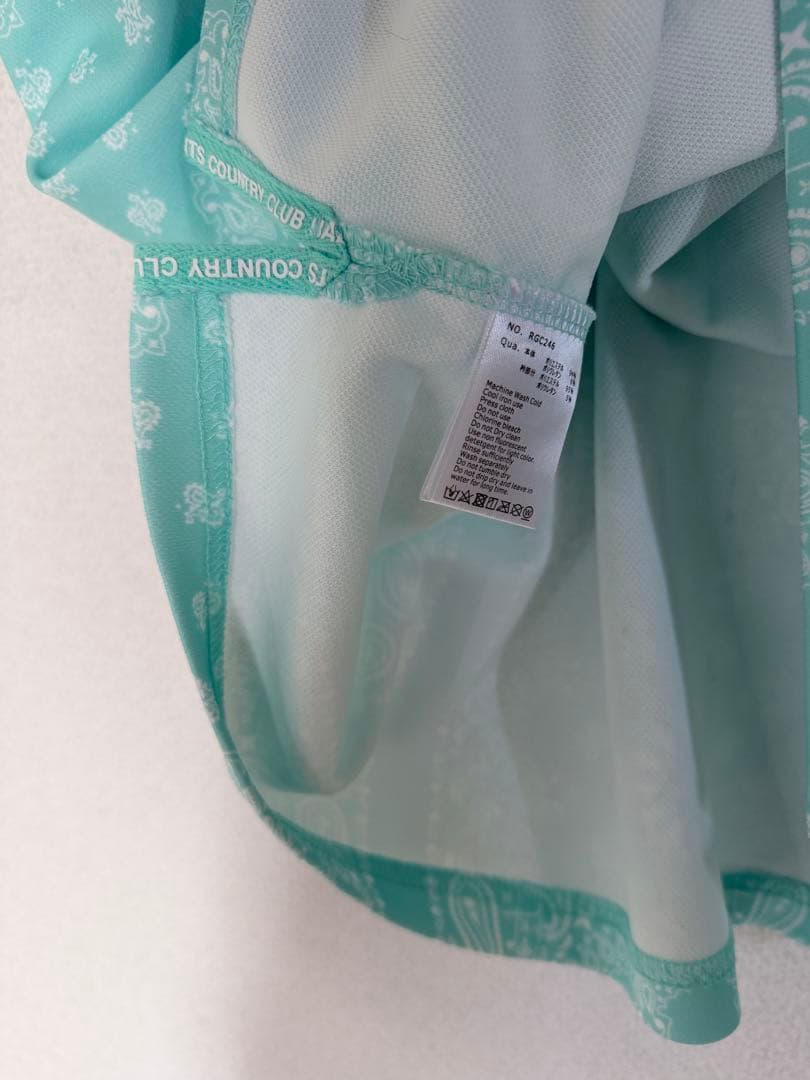 FR2GOLF ペイズリー ポロシャツ　サイズXL 店舗限定　ブルー