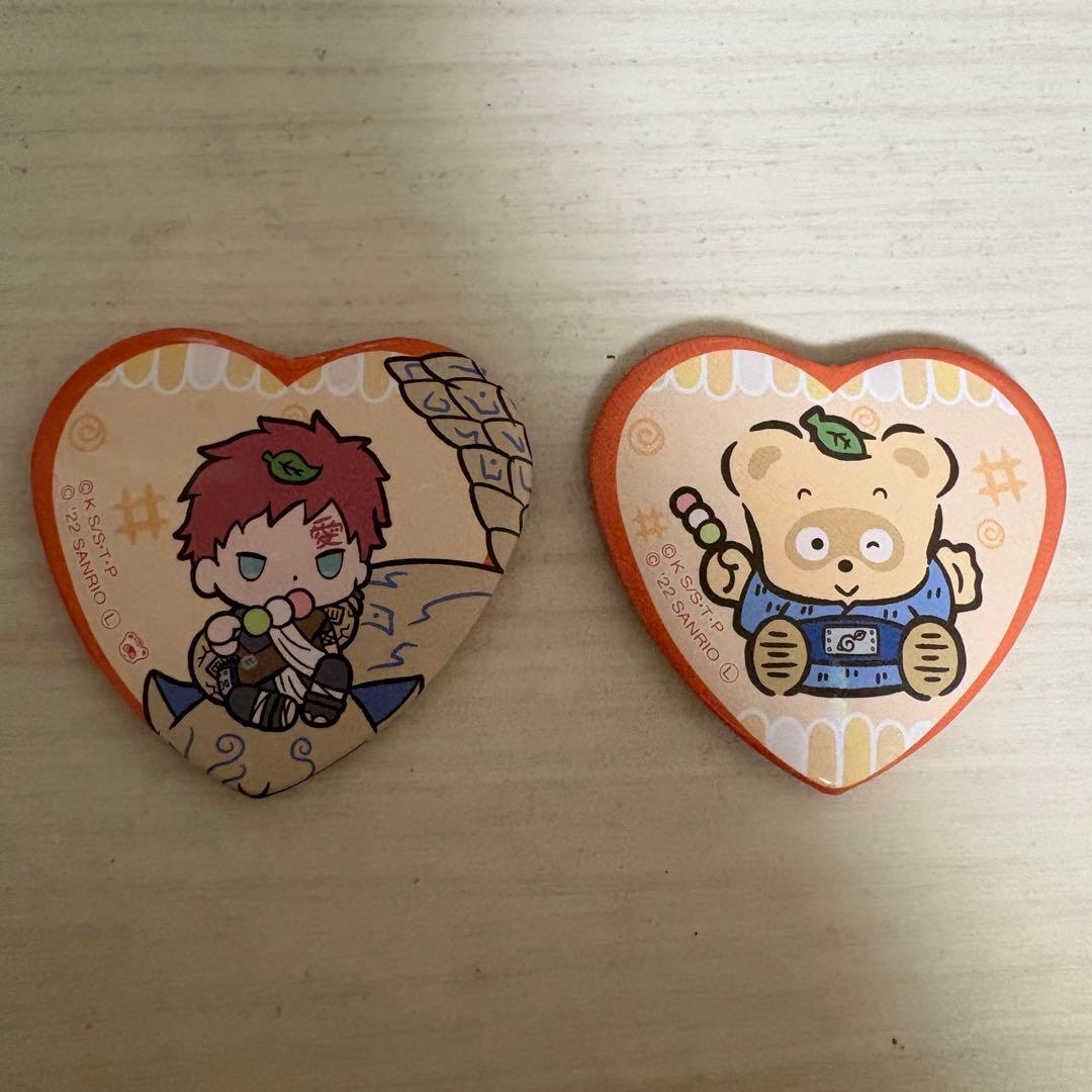NARUTO疾風伝 サンリオコラボ 我愛羅 ぽこぽん　缶バッジ