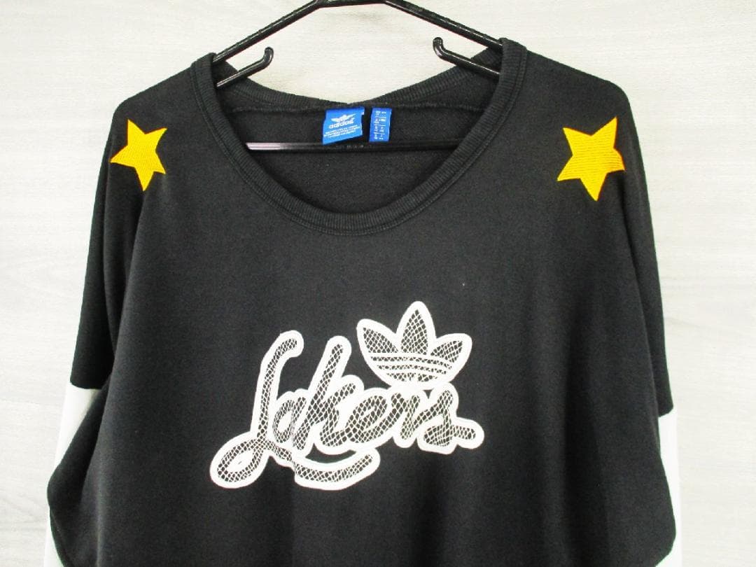 Lakersレイカーズ アディダス レディース＜デカロゴスウェット＞M0230c