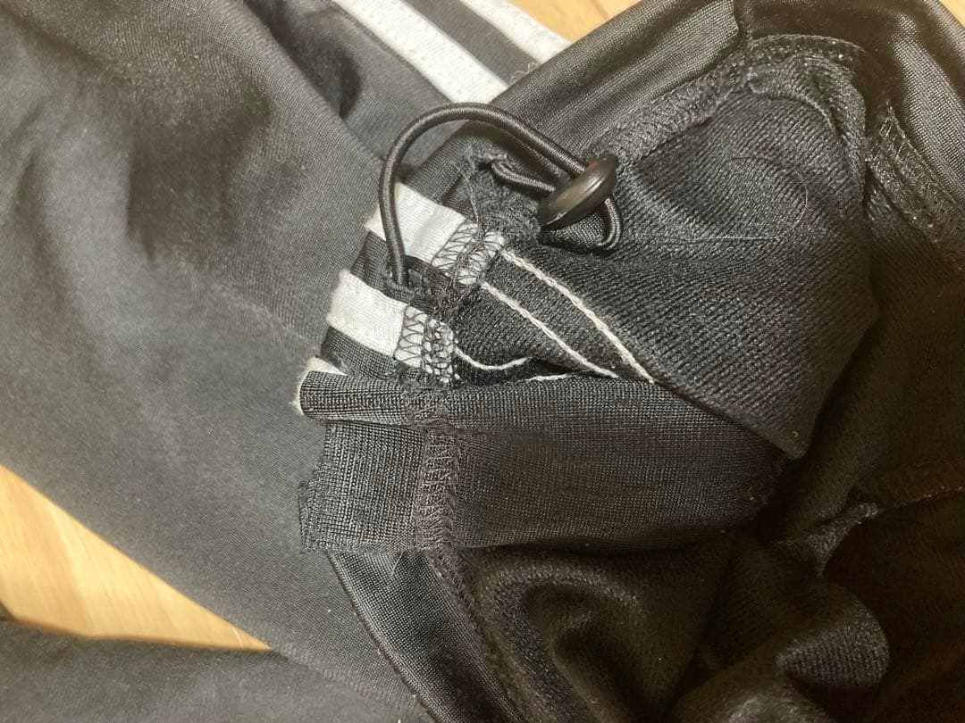 00s adidas アディダス　トラックパンツ　ワイドストレート　黒