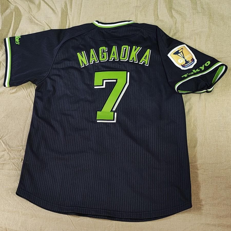 東京ヤクルトスワローズ 7 長岡秀樹 レプリカユニホーム ビジター M