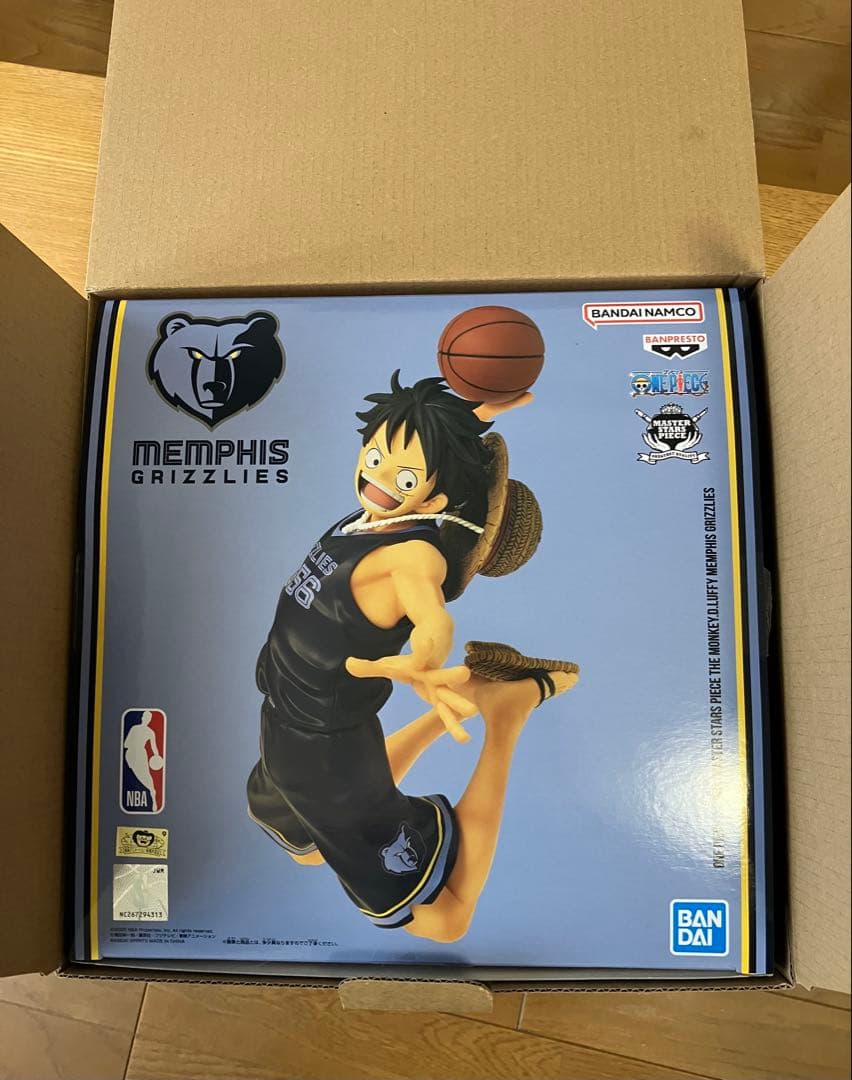 ONEPIECE NBA ルフィ フィギュア メンフィス•グリズリーズ