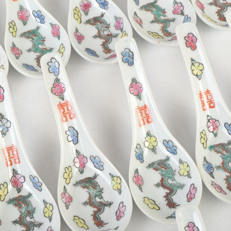中国　景徳鎮　龍花文　レンゲ　35点まとめて　C　A22