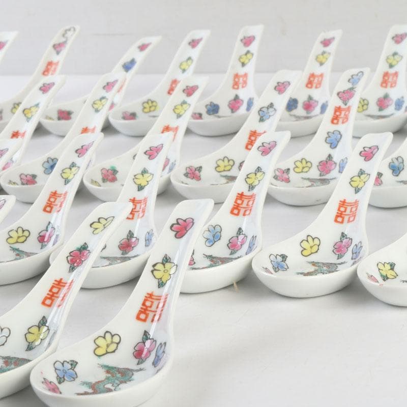 中国　景徳鎮　龍花文　レンゲ　35点まとめて　C　A22