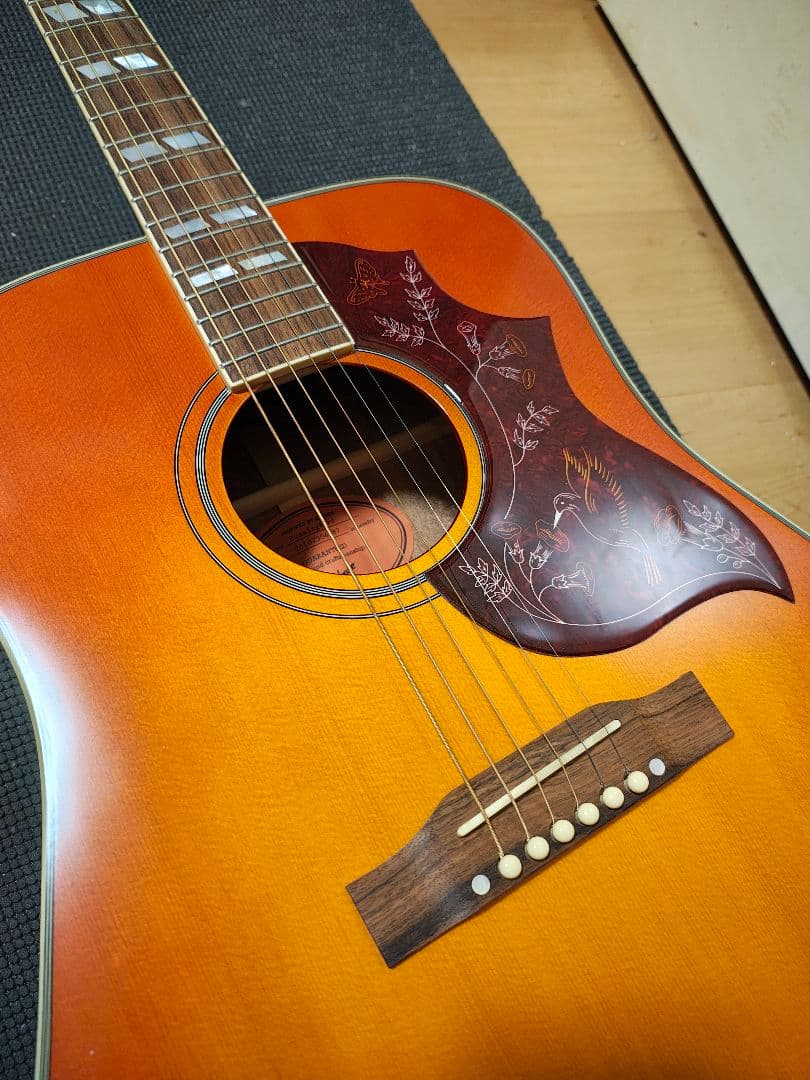 総単板Epiphone Masterbiltハミングバード/極美品ソフトケース