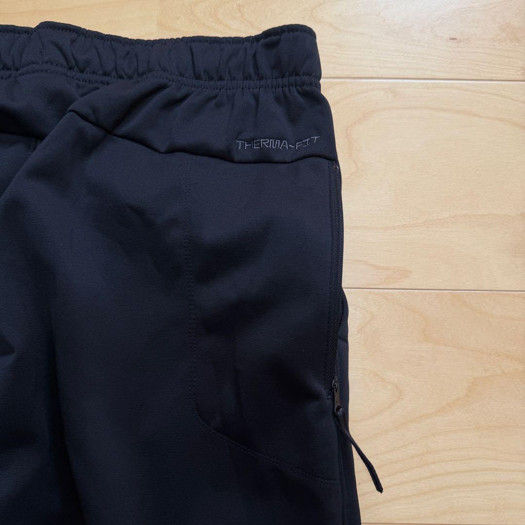 NIKE ジャージパンツ　テーパードパンツ　裏起毛　サーマフィット　黒　L 新品