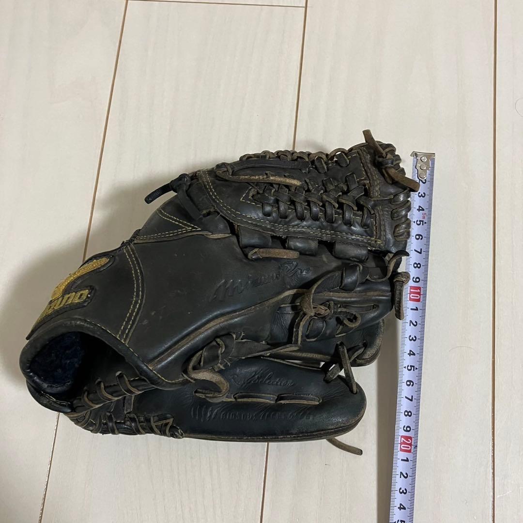ミズノプロ　硬式グローブ　野球　ブラック　キップレザー