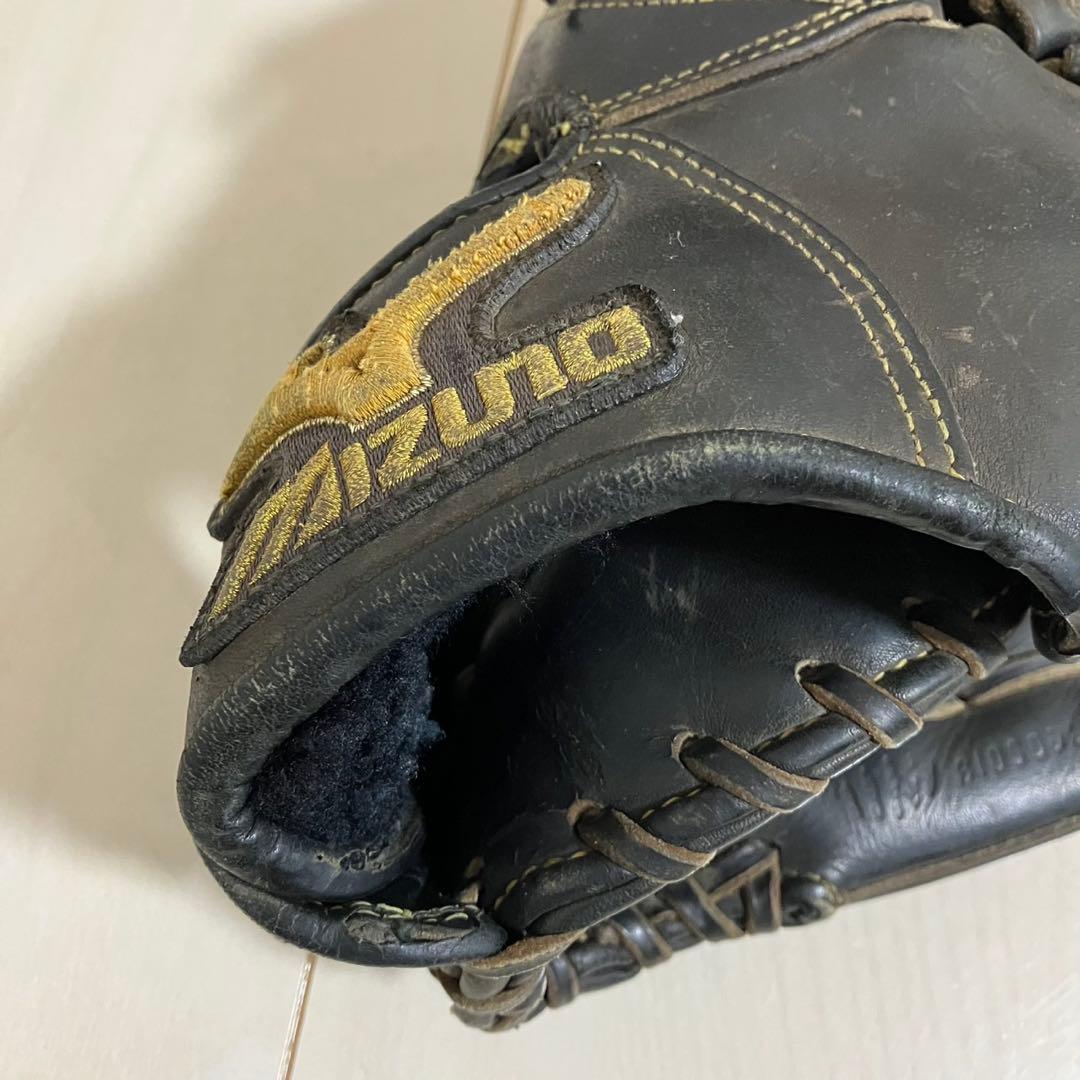 ミズノプロ　硬式グローブ　野球　ブラック　キップレザー