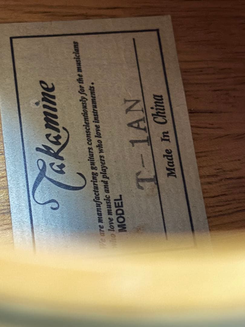 Takamine T-1AN アコースティックギター 初心者向け 中古