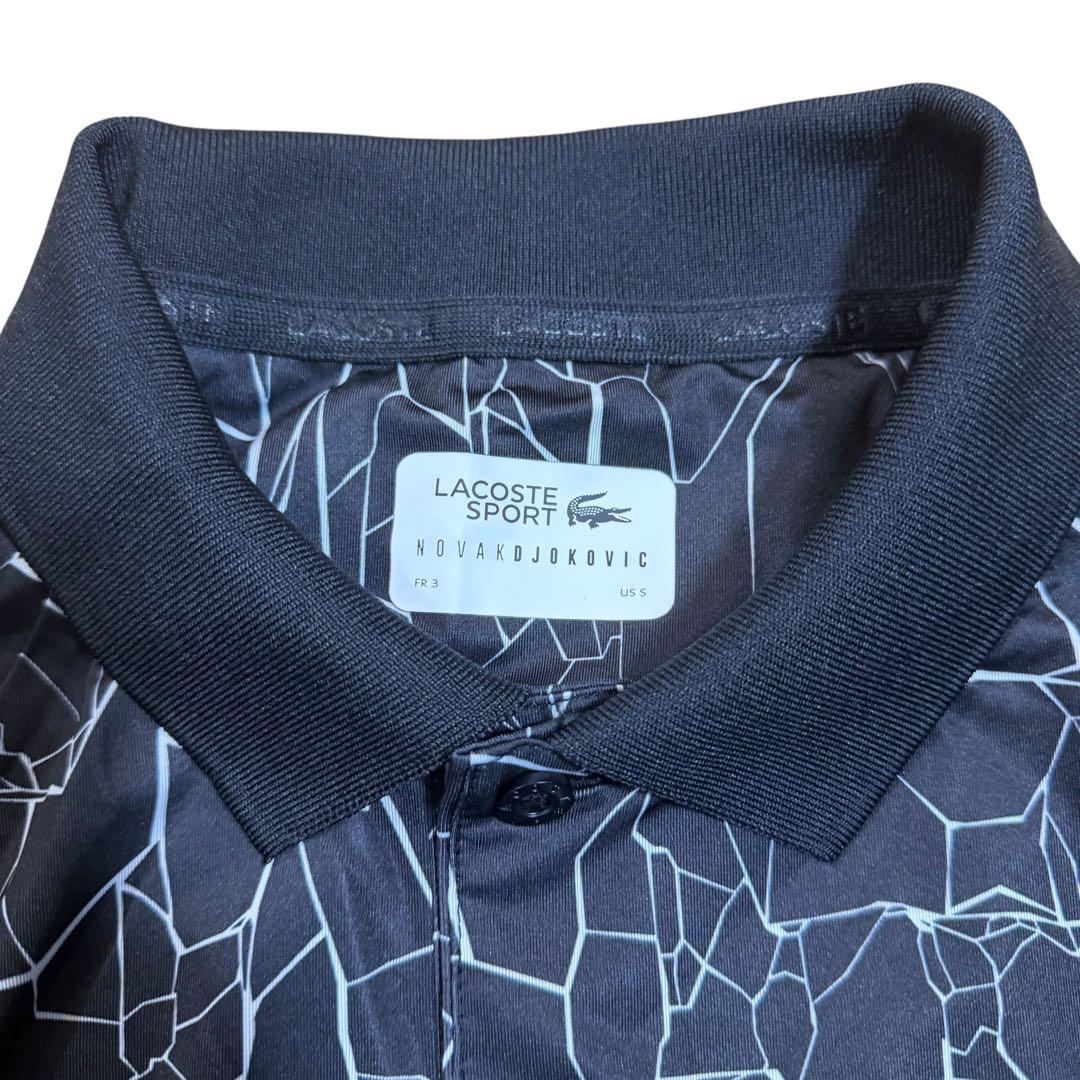 【極美品】 LACOSTE ジョコヴィッチ テニス ポロシャツ ブラック S
