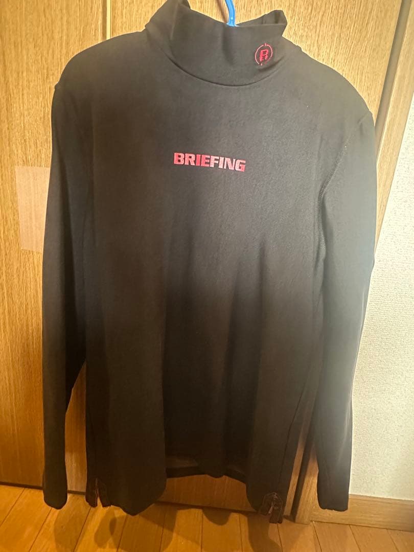 BRIEFING ブリーフィング ブラック 長袖　ウォーム　モックネック