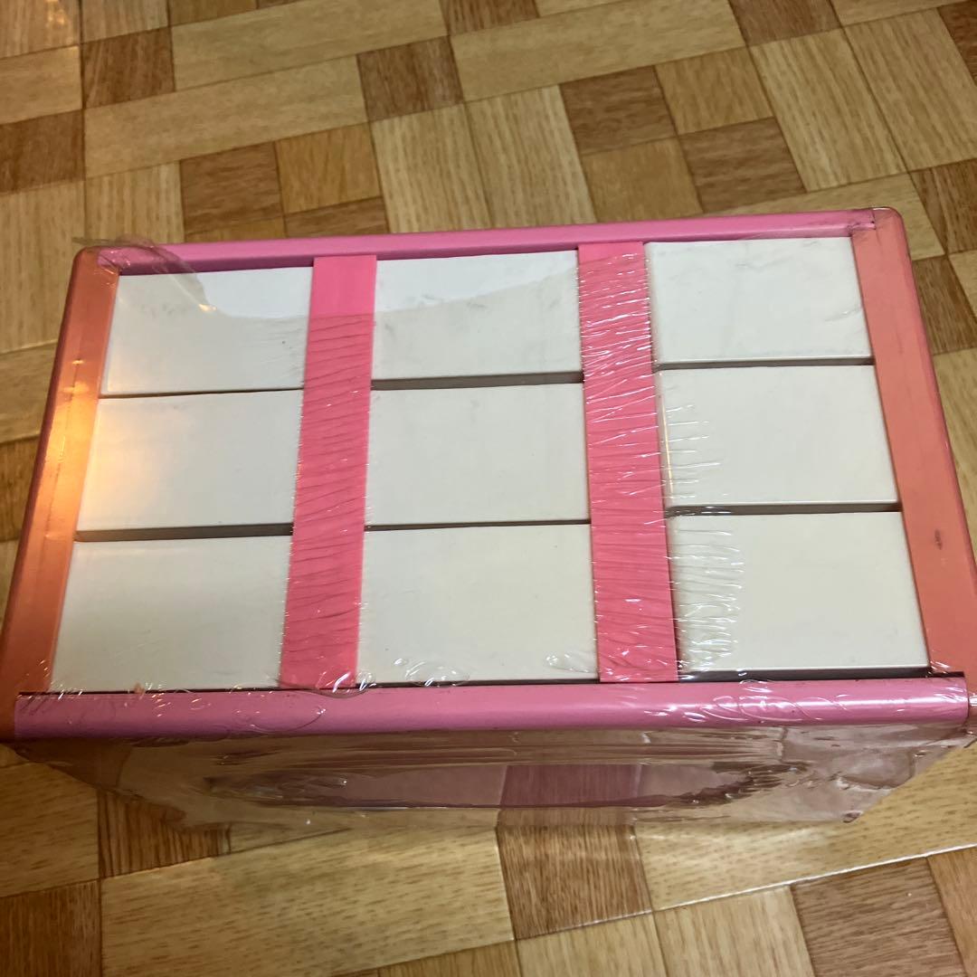 昭和レトロ　引き出し　昭和家具　小引き出し　レトロポップ家具　ピンク
