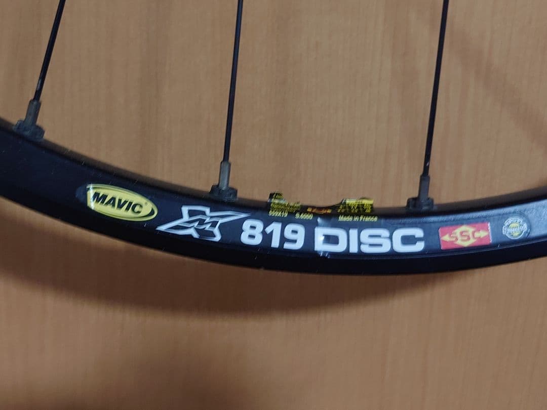 MAVIC マビック XM819 DISK リム 完組ホイール USED 美品
