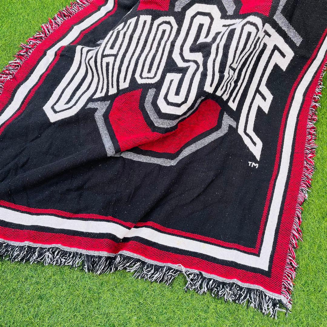 【rug】希少 アメフト OHIO STATE チーム タペストリー ラグ