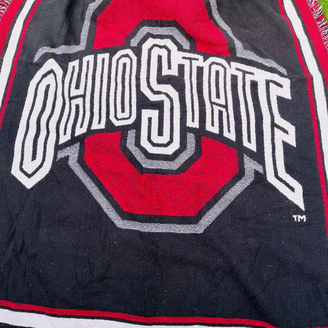 【rug】希少 アメフト OHIO STATE チーム タペストリー ラグ