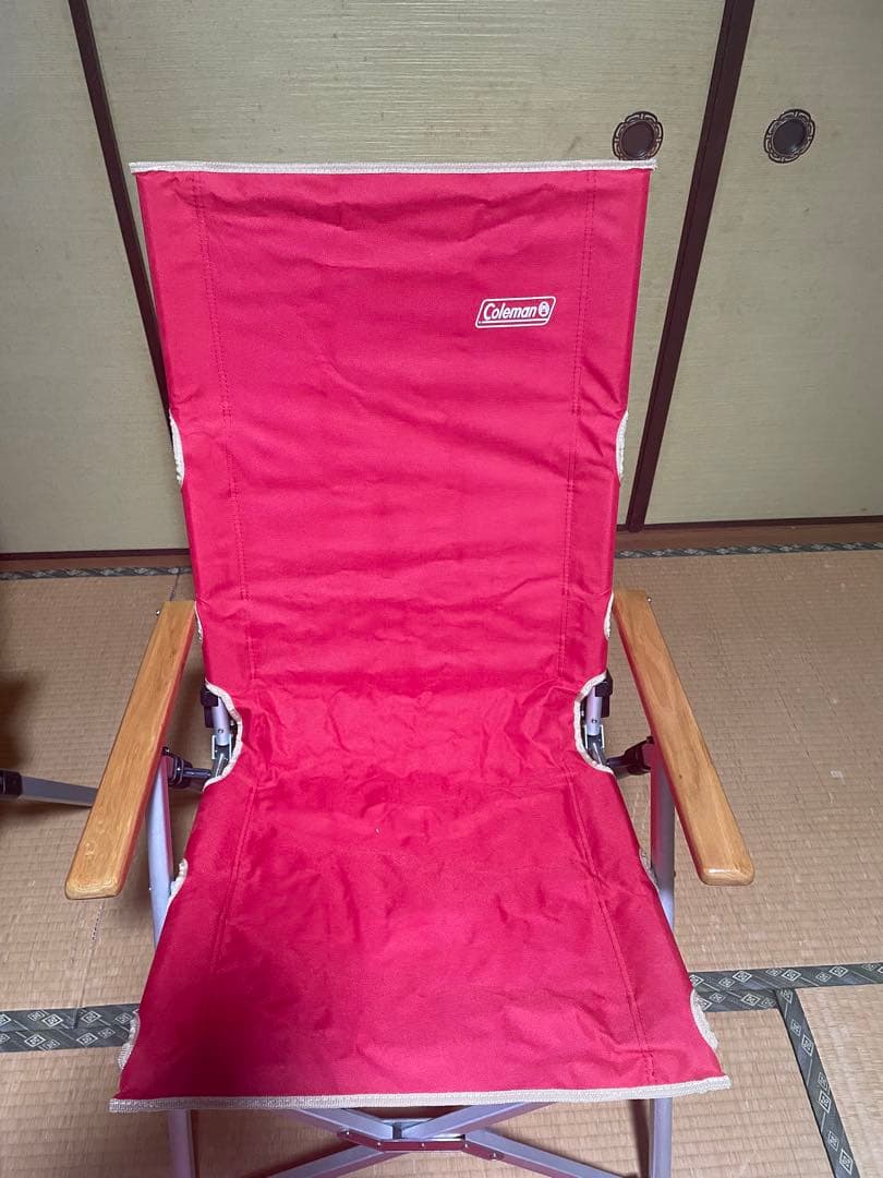 Coleman 折りたたみチェア 赤 2脚セット