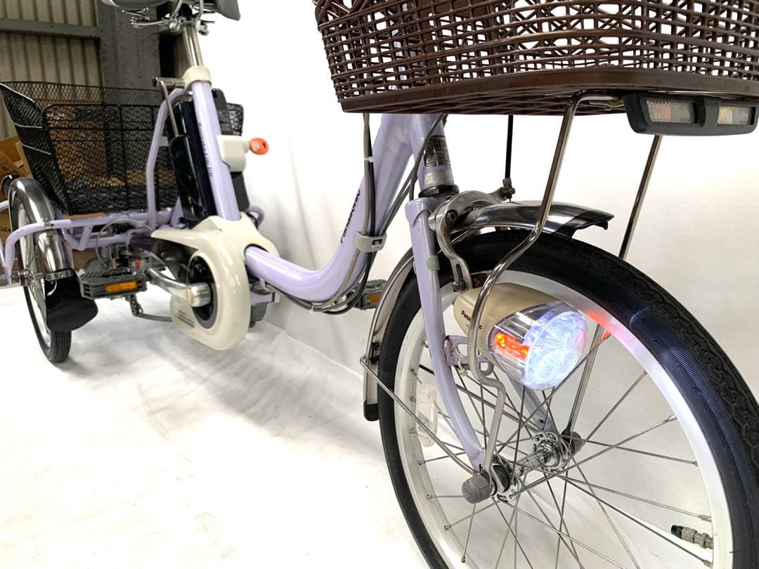 【即乘】送料無料 Panasonic 電動アシスト三輪自転車 動作確認済