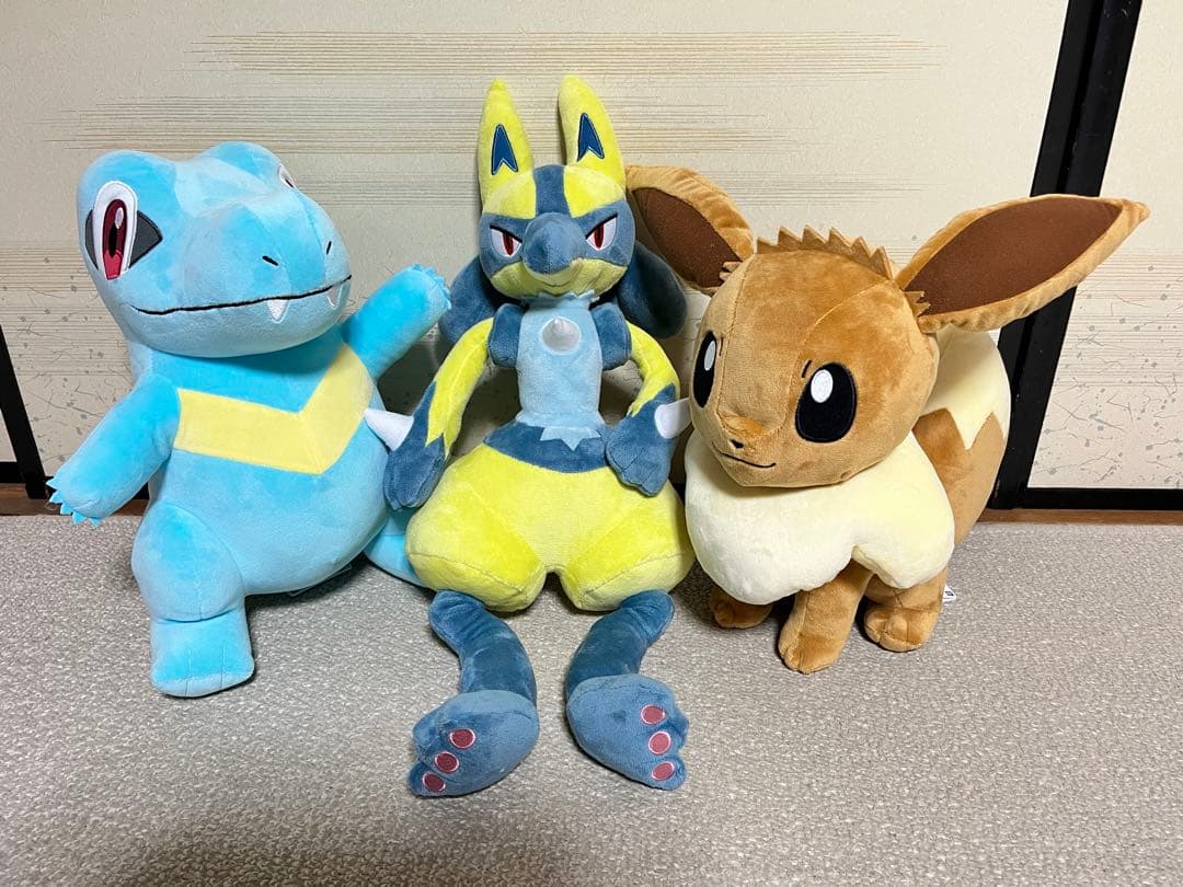 ポケモン ぬいぐるみ まとめ売り ルカリオ イーブイ ワニノコ ヤミラミ 他