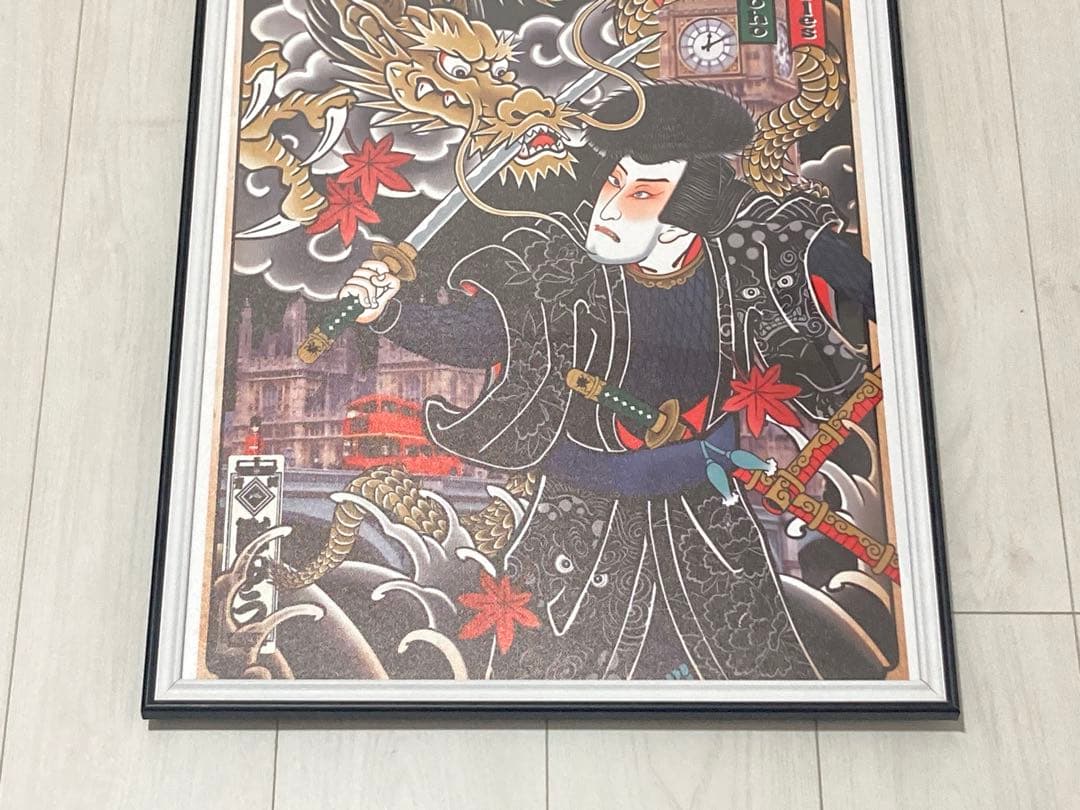 【額縁付き】A2 ポスター 刺青 和彫 日本画 1