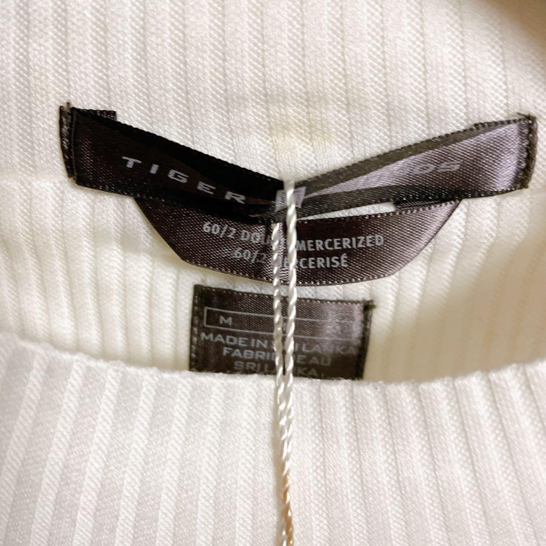 未使用　ナイキゴルフ　タイガーウッズ　モックネック　半袖　ニットTシャツ M