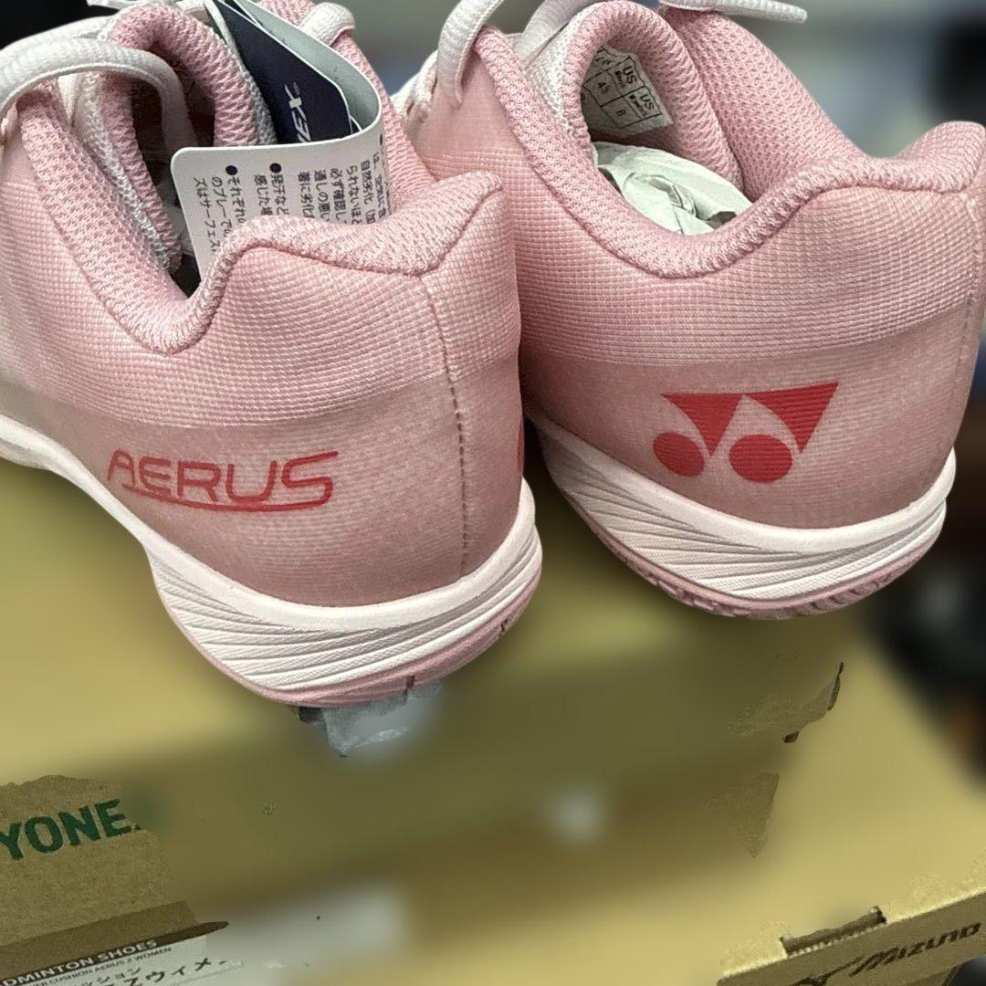 YONEX AERUS バドミントンシューズ ピンク22.5cm