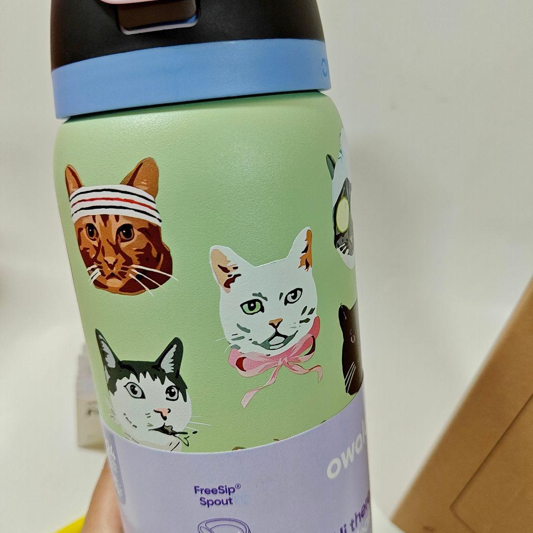 新品 Urban Outfitters限定 猫柄owala保冷水筒32 oz