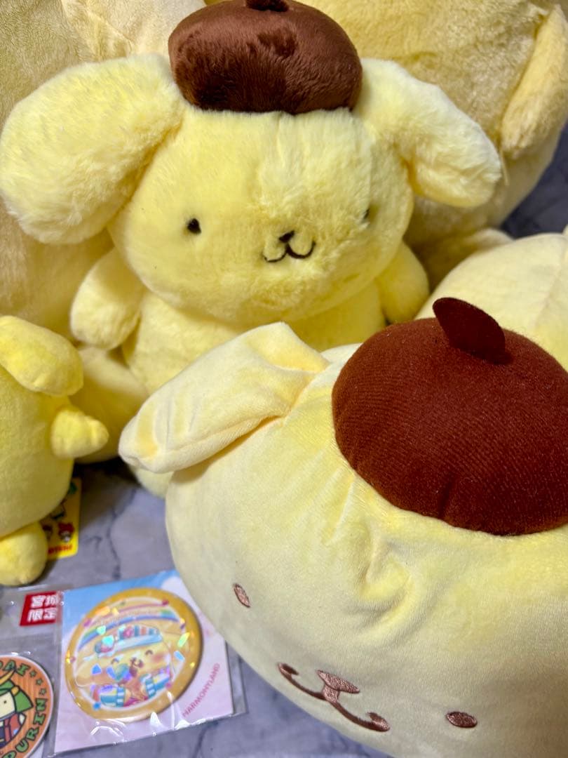 ポムポムプリン ぬいぐるみ キーホルダー アクリル スタンド 缶バッチ