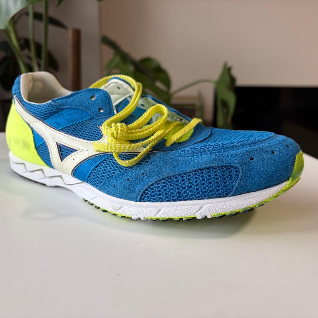 【未使用】MIZUNO ランニングシューズ 青/黄　陸上競技
