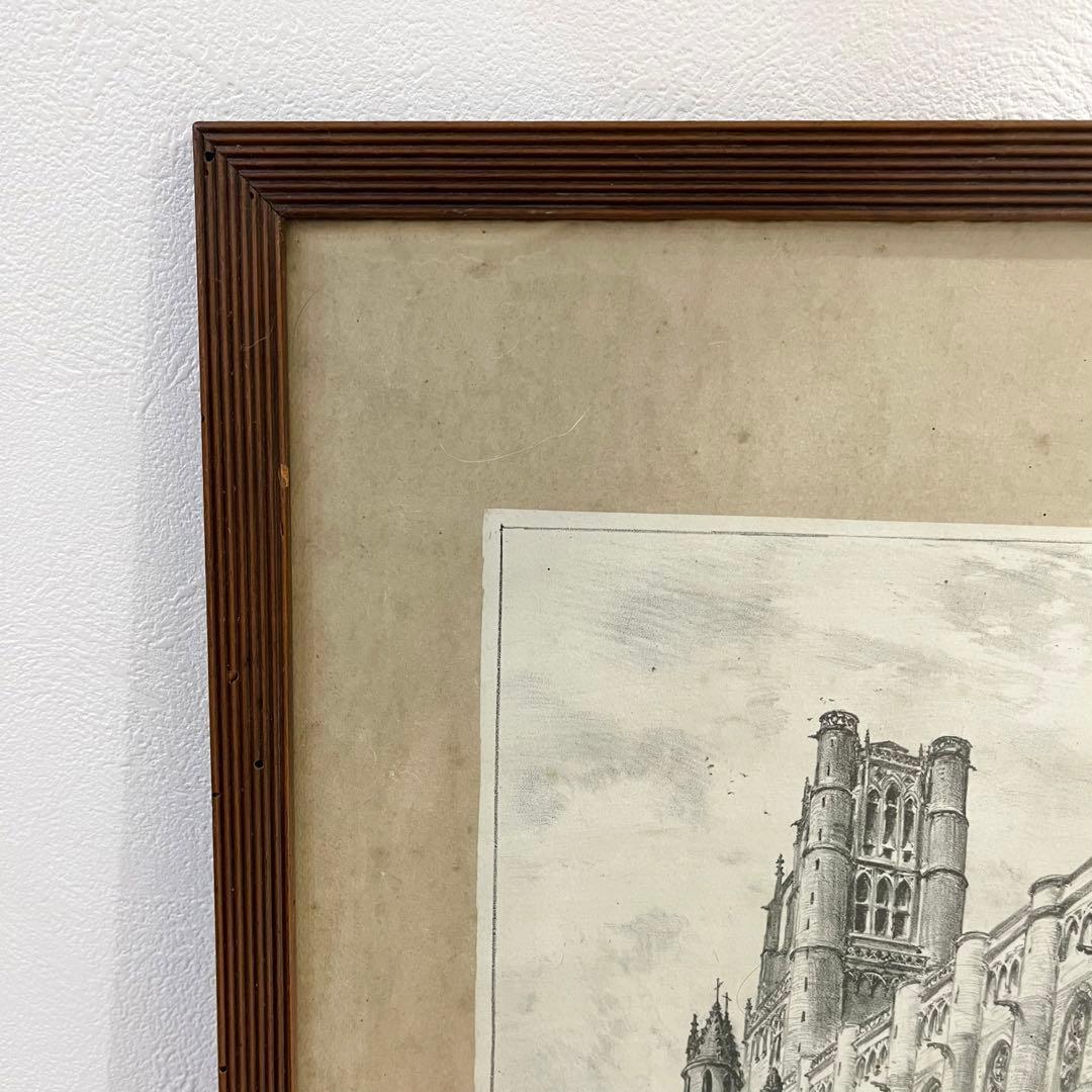 再値下げ❗️フランスアンティーク ヴィンテージ アートフレーム 絵画 額縁 壁掛け