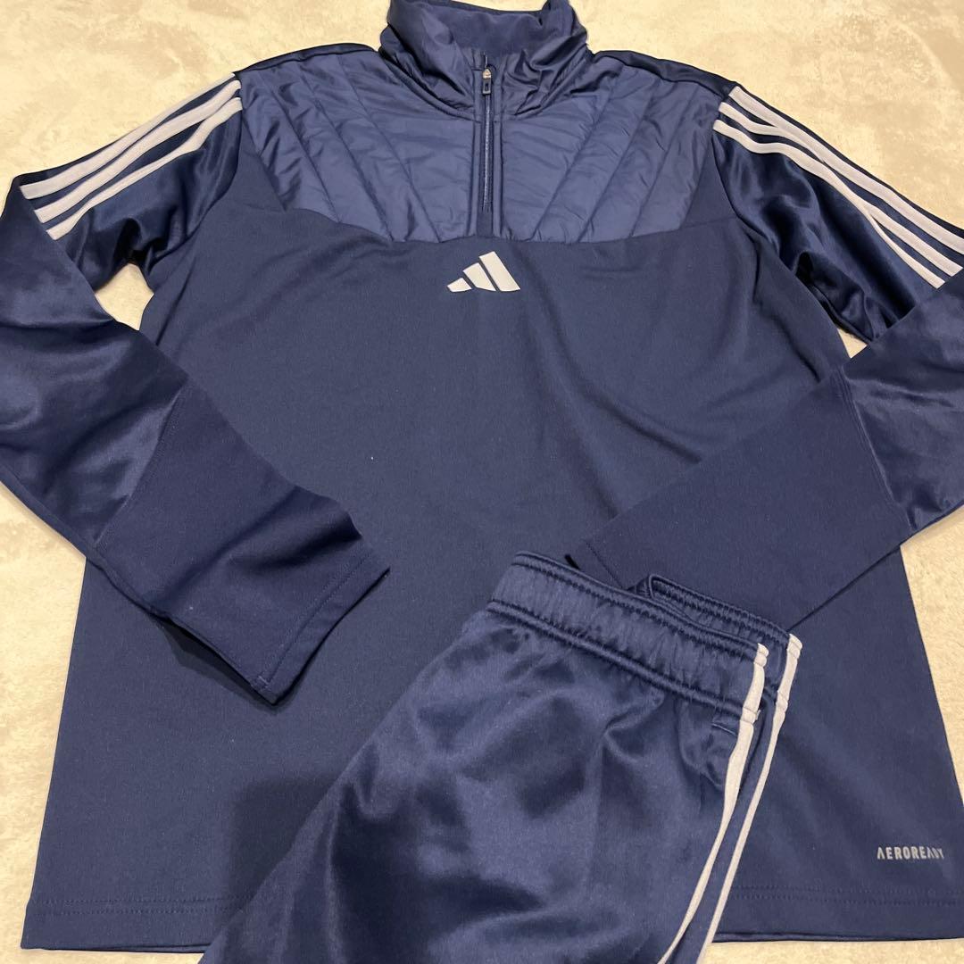 adidas トレーニングウェアセット ネイビー