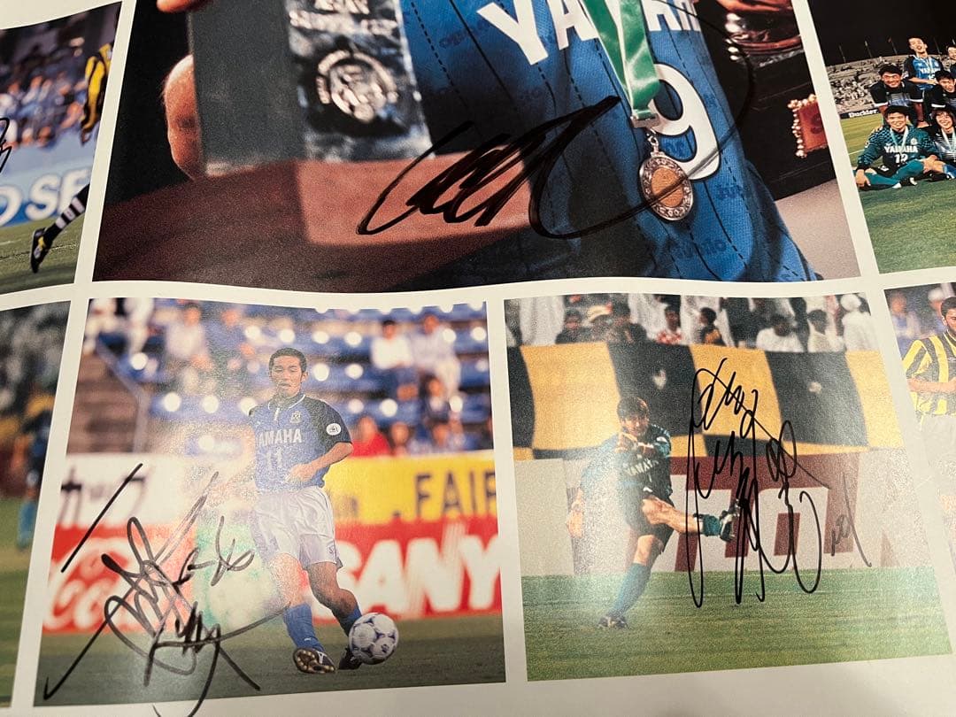 ジュビロ磐田　99年アジアスーパーカップ優勝記念　直筆サインポスター非売品