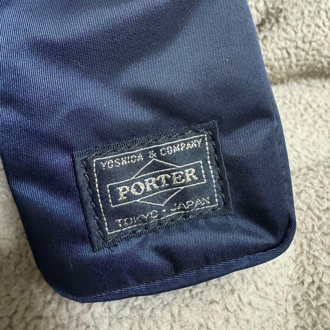 美品PORTER×MIZUNOポーター ミズノ ネイビー ゴルフボールポーチ