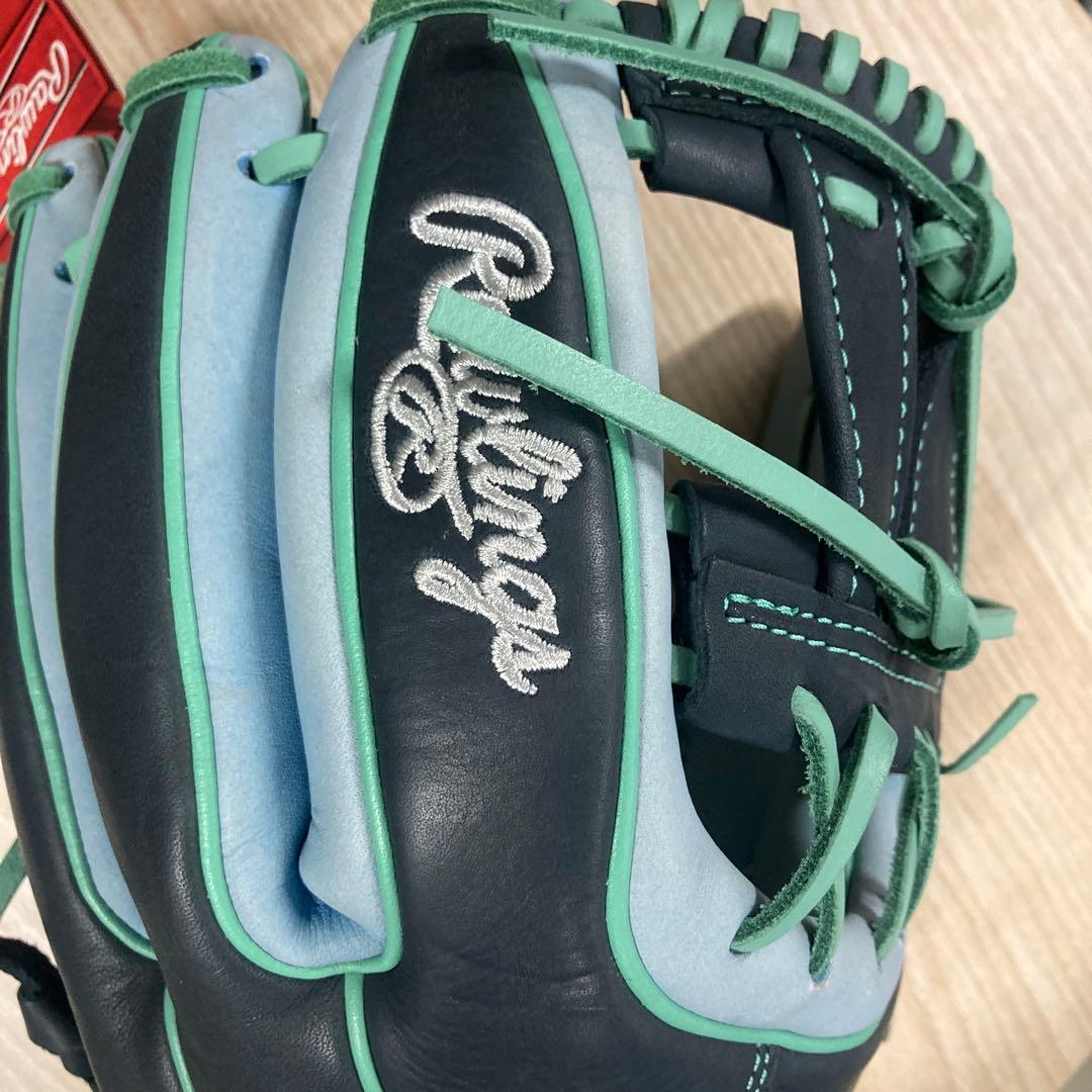 Rawlings プロモデル 軟式グローブ ネイビー/ライトブルー