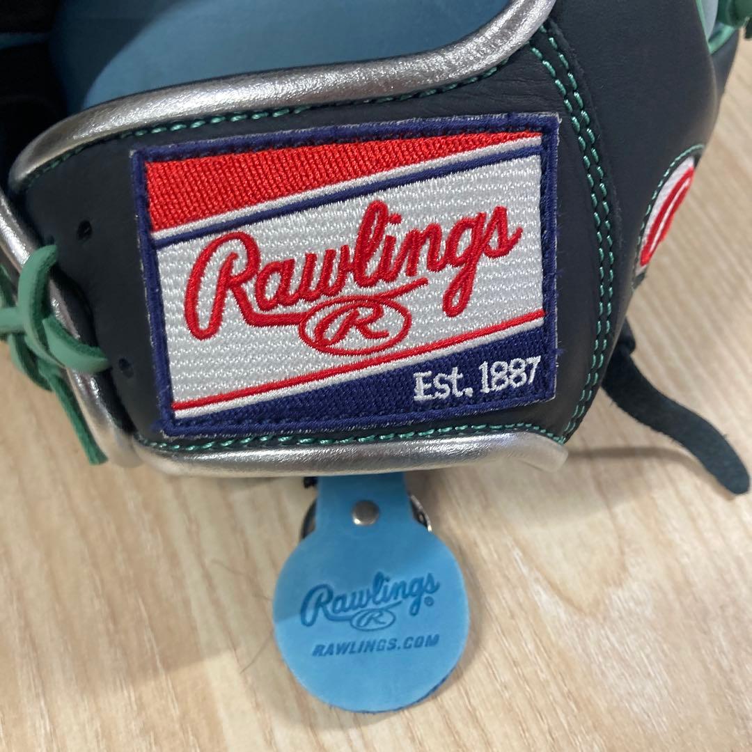 Rawlings プロモデル 軟式グローブ ネイビー/ライトブルー
