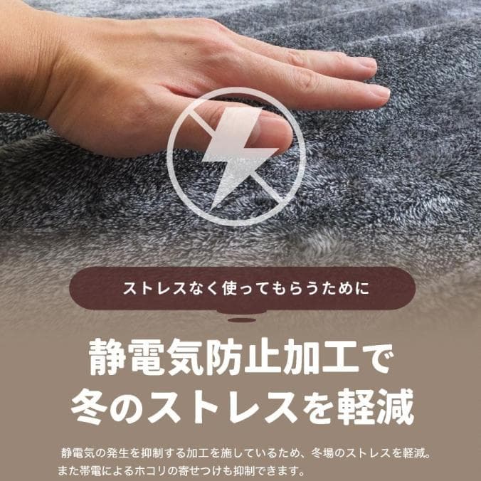 ジャイアン様　霜降り毛布 ニューマイヤー シングル　Grey二枚組