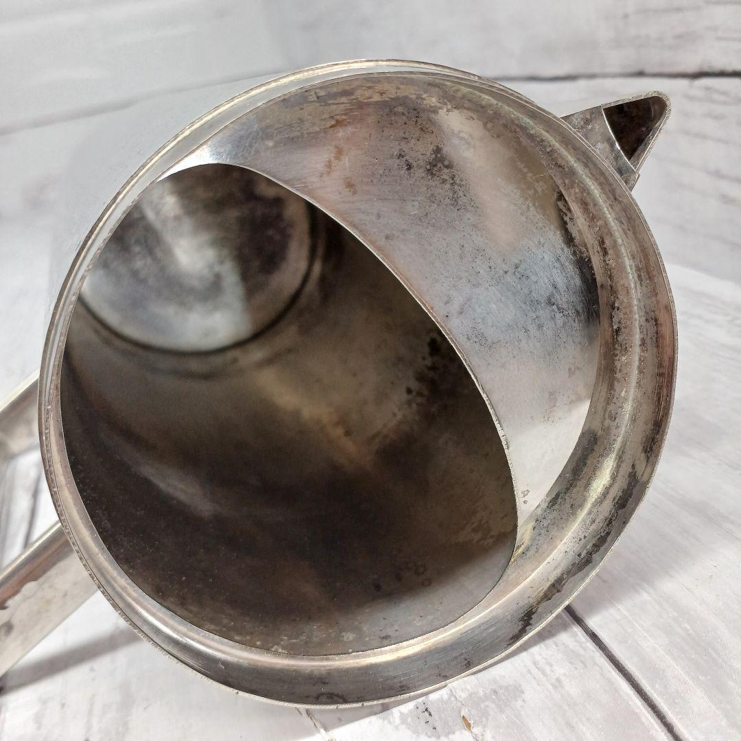 送料込み☆銀/メッキ【水差し/槌目たたき】