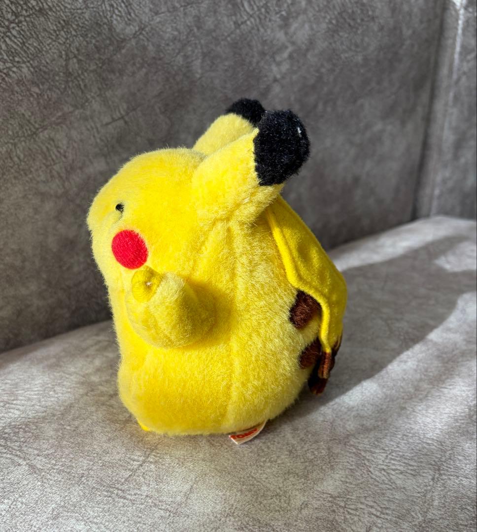 ピカチュウ　ぬいぐるみ　TOMY 初期　初代にっこり　バンザイ　ポケモン