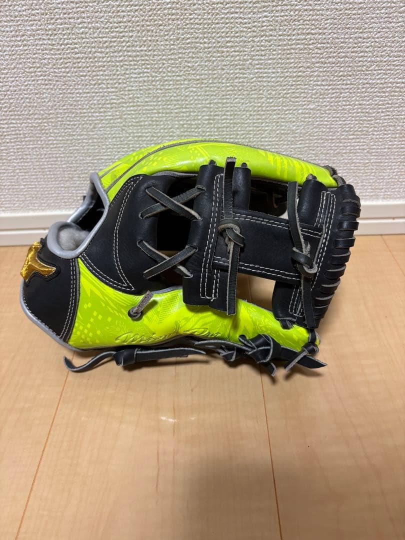 【オールスター限定】ミズノプロ軟式グローブ 黒/黄緑