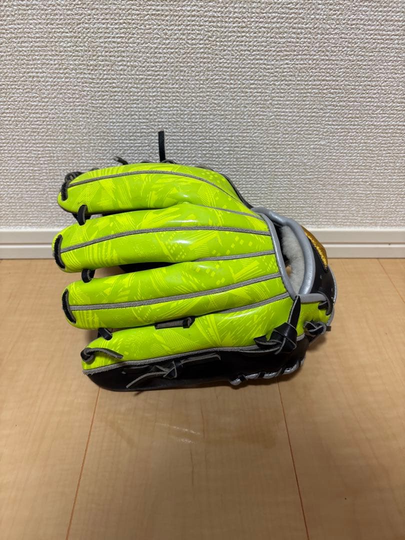 【オールスター限定】ミズノプロ軟式グローブ 黒/黄緑