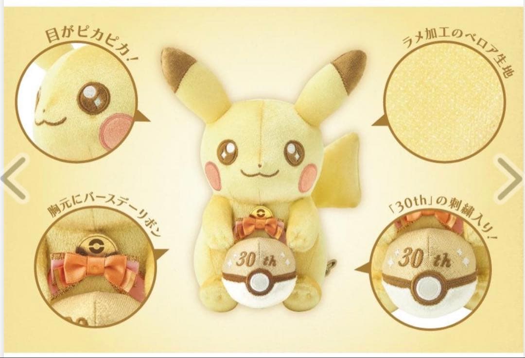 新品★ピカチュウ ぬいぐるみとマスコットセット