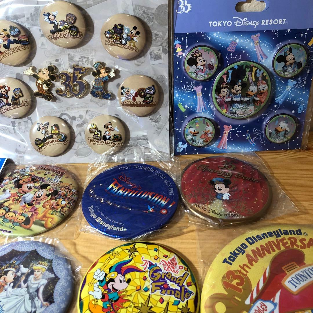 ディズニーリゾート　缶バッジ　まとめ売り　16点