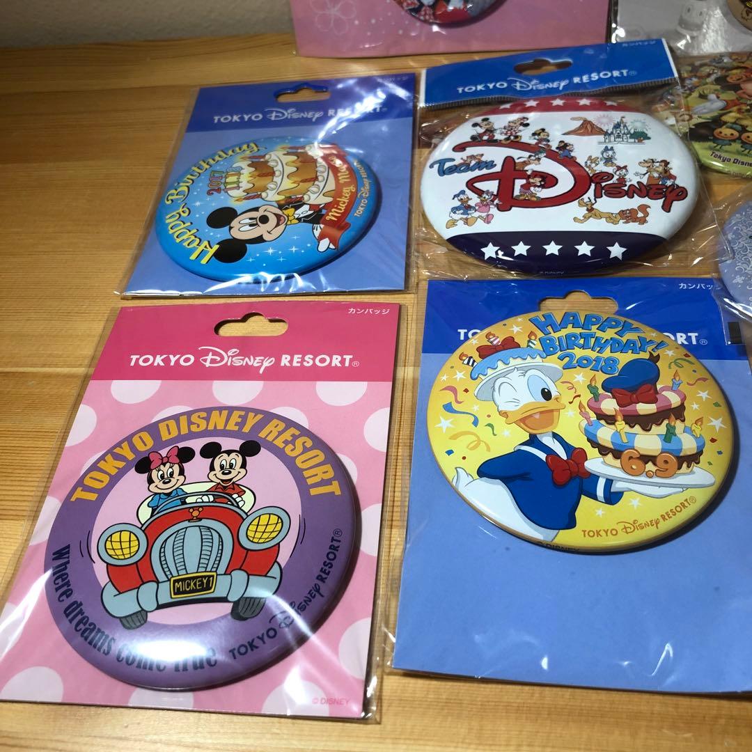 ディズニーリゾート　缶バッジ　まとめ売り　16点