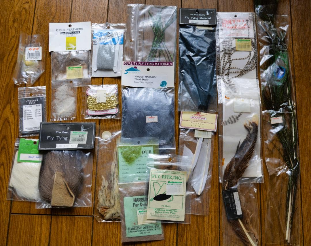 フライ 道具一式＋完成品ドライフライ