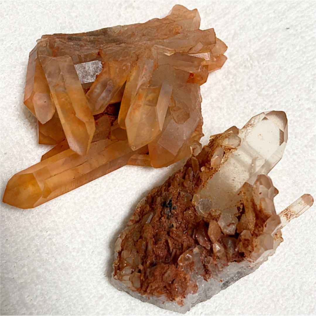 蜜柑水晶 タンジェリンクォーツ ２点