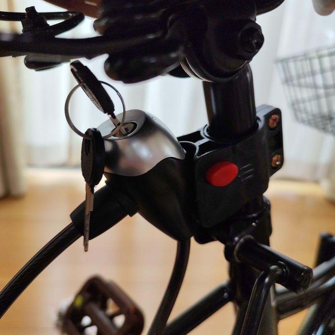 折りたたみ自転車 黒　アイジュサイクル20インチ